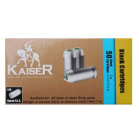 Патрон светозвукового действия Kaiser 9 мм P.A.K. Nickel Blank 50 штук Патрон светозвукового действия Kaiser 9 мм P.A.K. Nickel Blank 50 штук